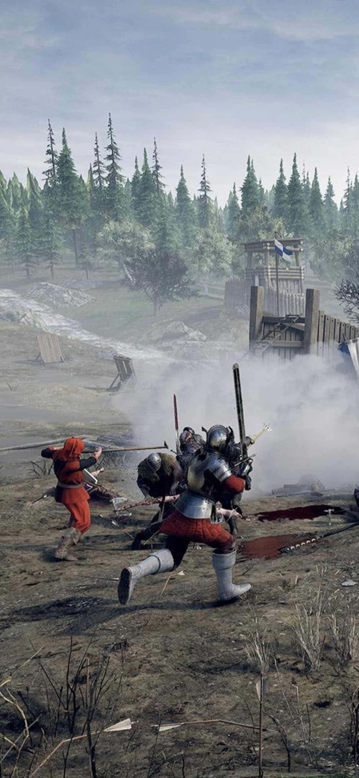 Відчуйте Mordhau на новом iPhone Xs Max Шпалери