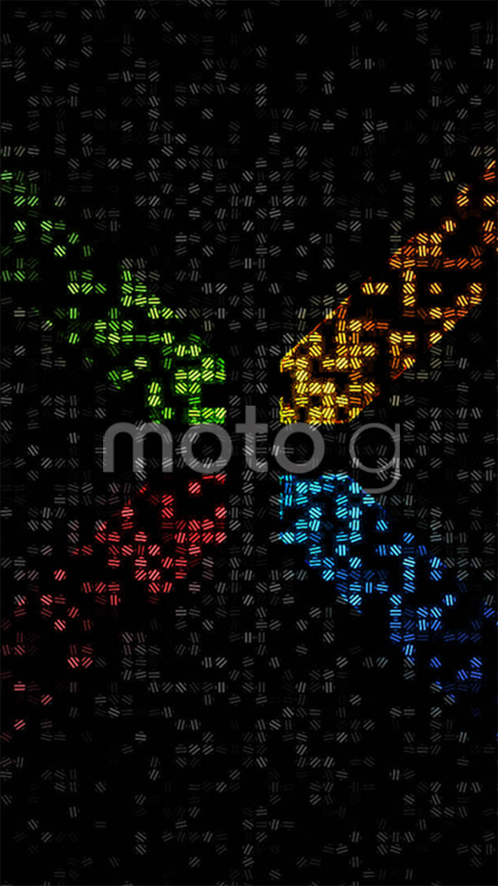 Motorola Colorful In Black Шпалери
