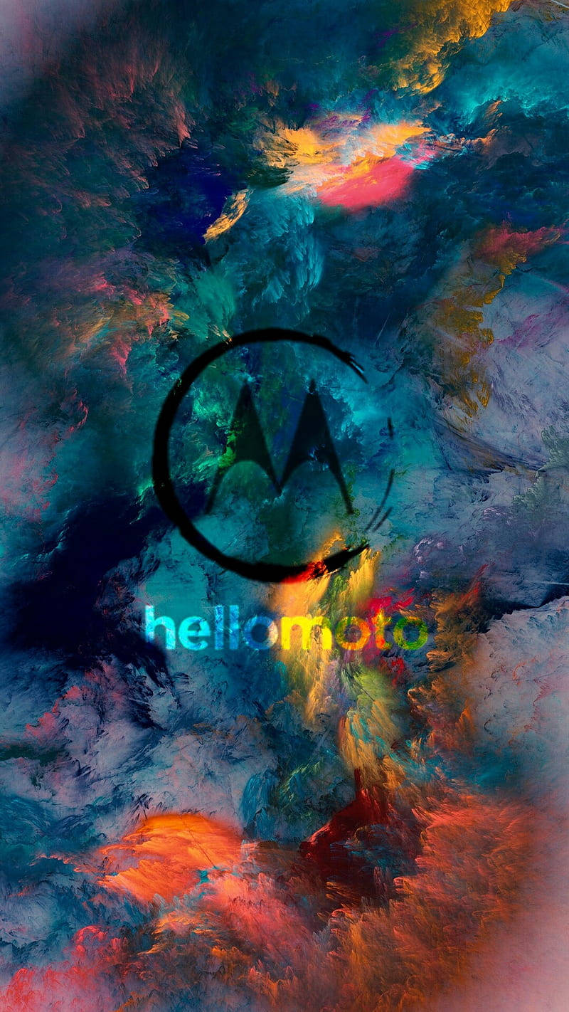 Цветное облачное искусство Motorola Шпалери
