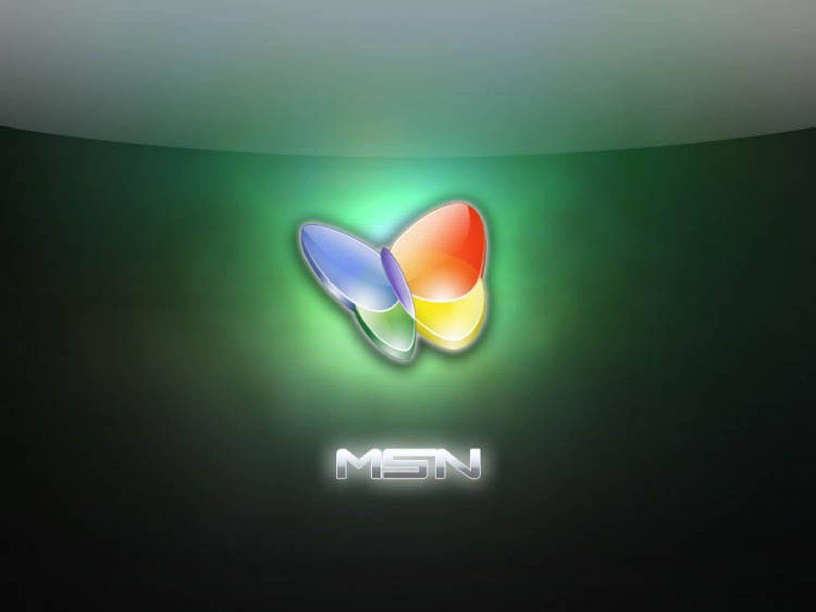 MSN зелене неонове світло Шпалери