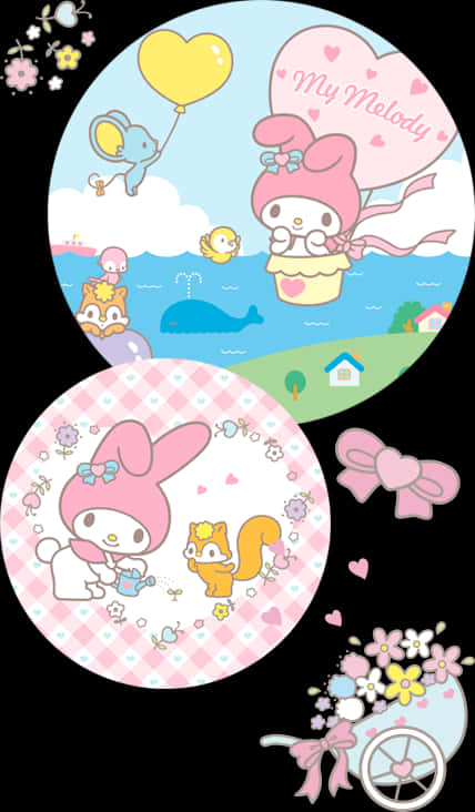 Ілюстрація пригод My Melody Шпалери