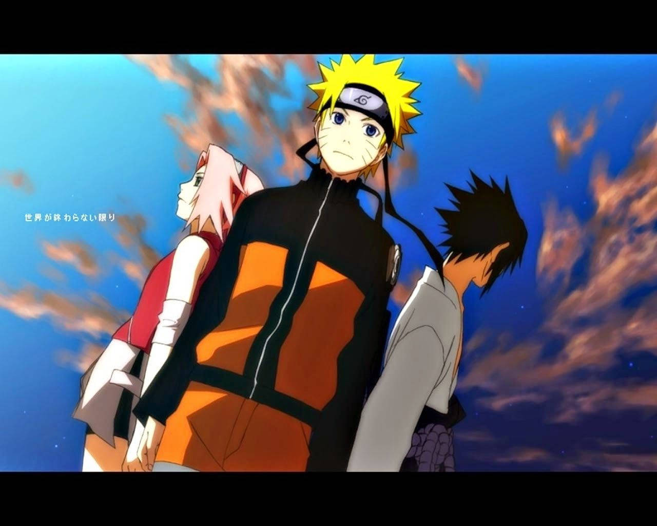 Naruto Live Team 7 Небо Естетика Шпалери