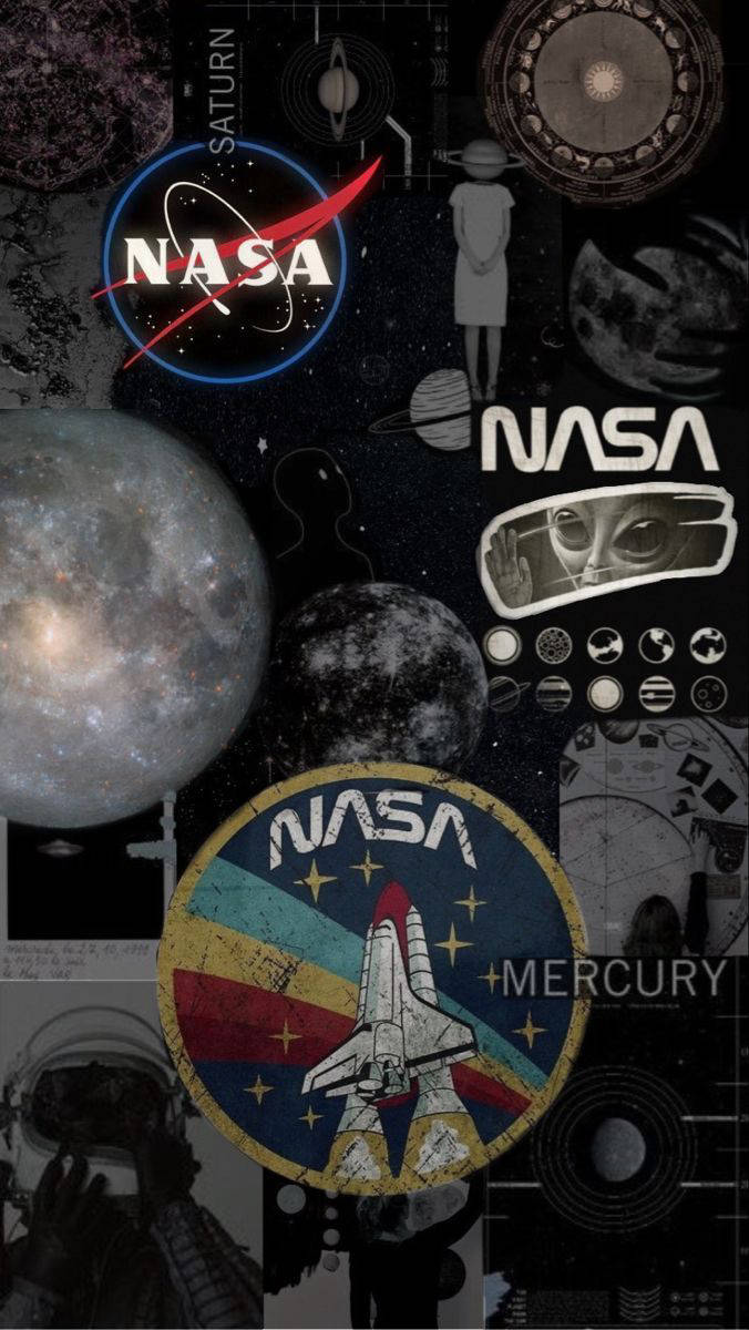 Естетичний колаж NASA для iPhone Шпалери