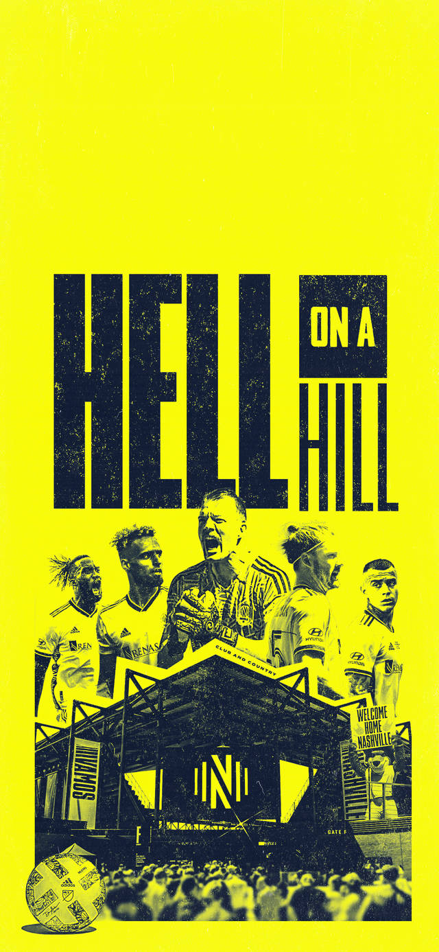 Nashville SC Пекло на пагорбі Шпалери