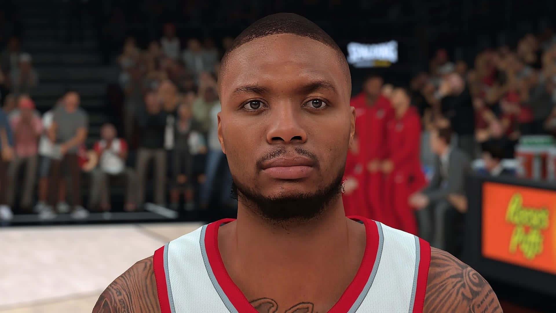 Ігровий персонаж Деміана Лілларда з NBA 2K21 Шпалери