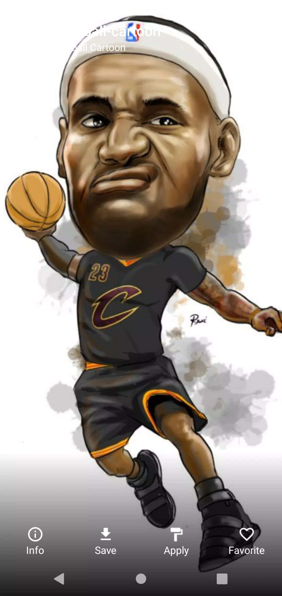 "NBA Мультфильм" Шпалери