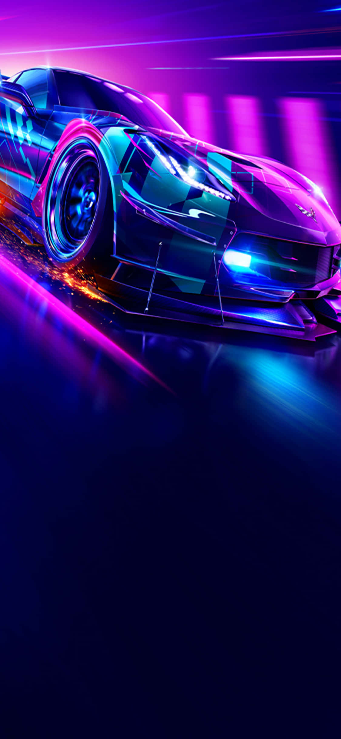 Need for Speed Heat зажигает гоночную сцену на iPhone Xs Шпалери