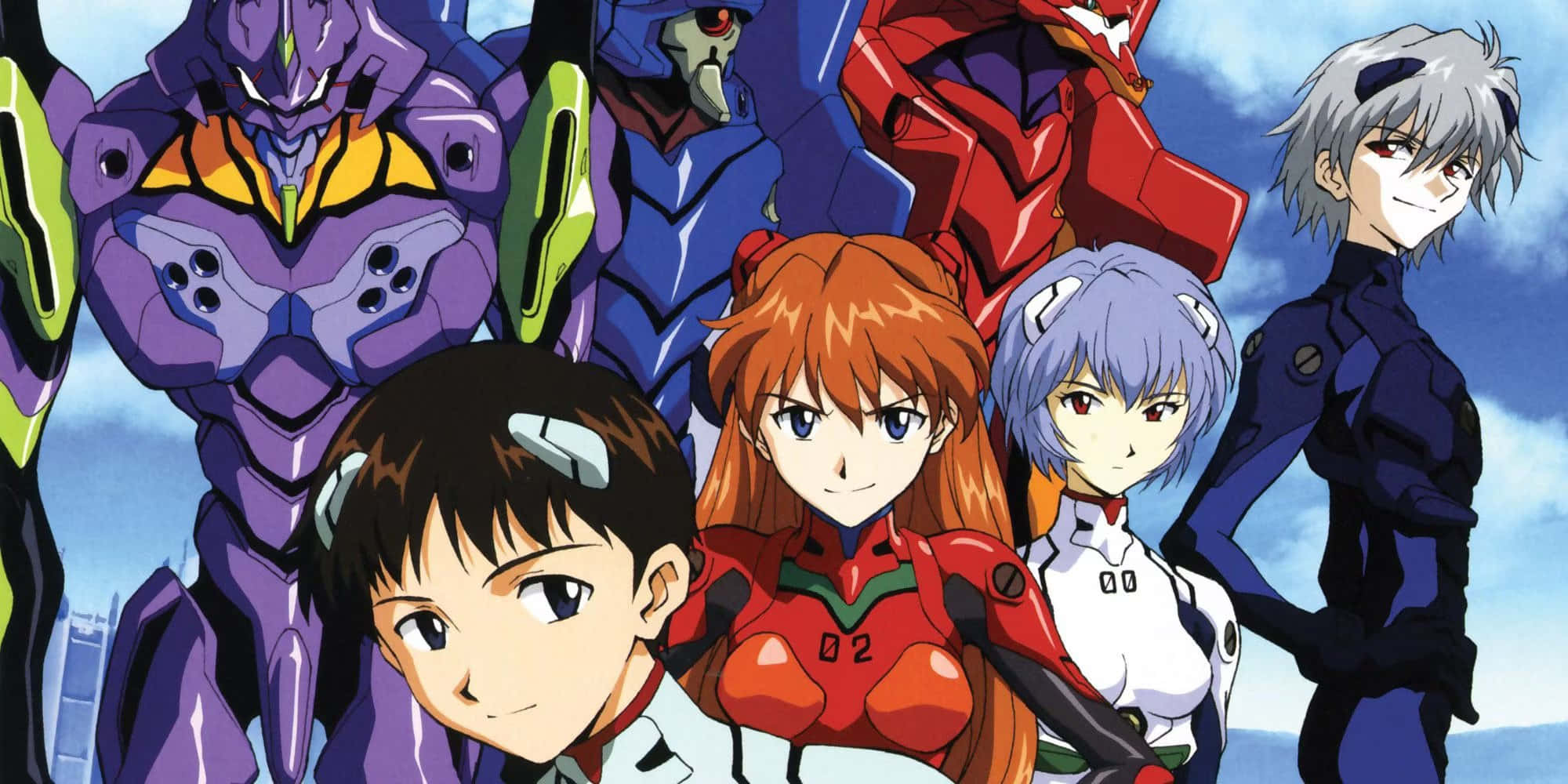 Культовий дует Neon Genesis Evangelion Шпалери