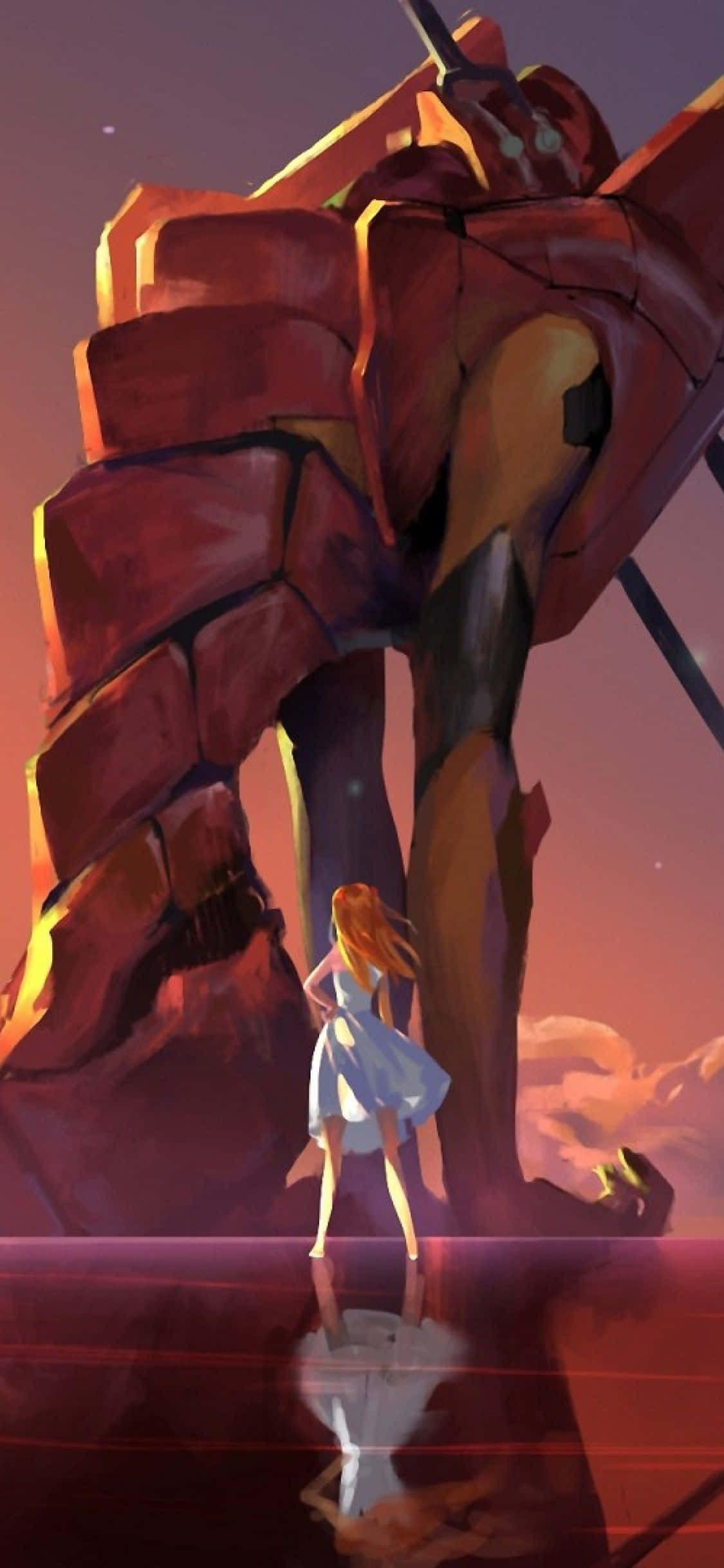 Аска Лэнгли Сорью Neon Genesis Evangelion iPhone Шпалери