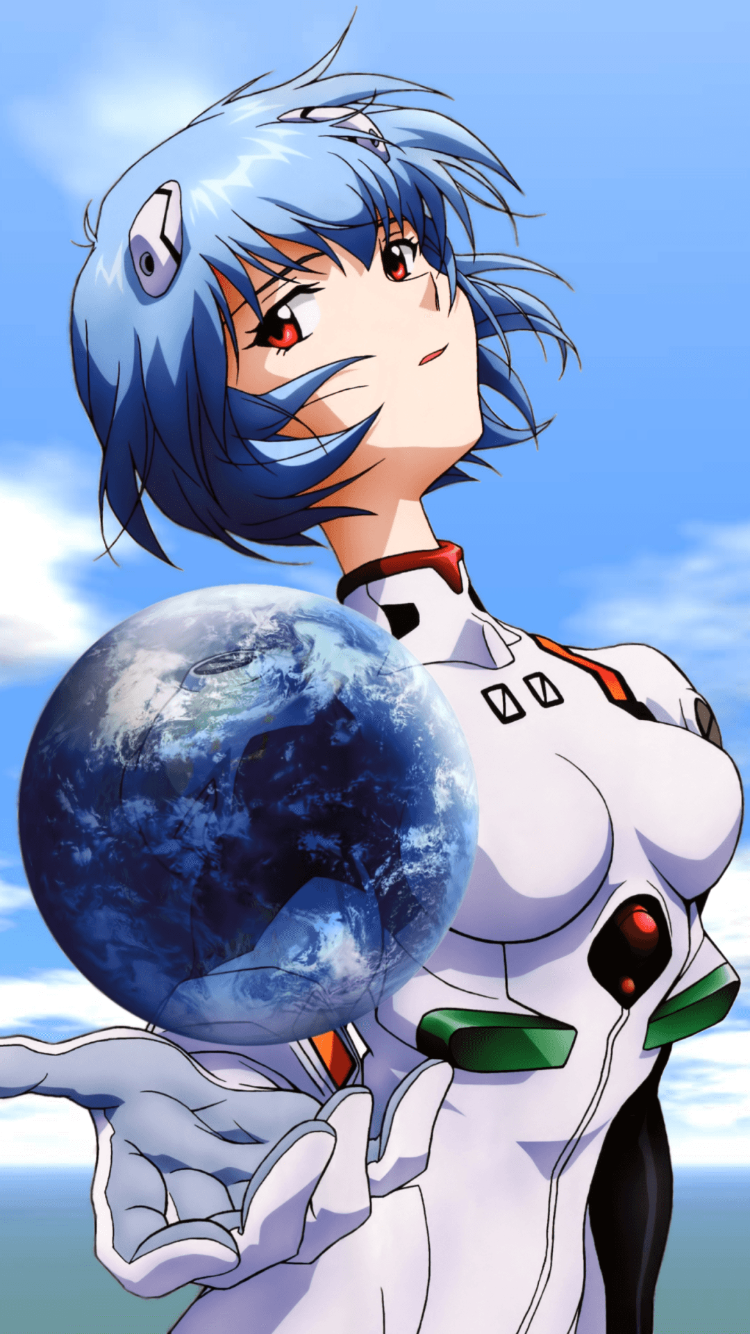 Персонажі Neon Genesis Evangelion у бойовій стійці Шпалери