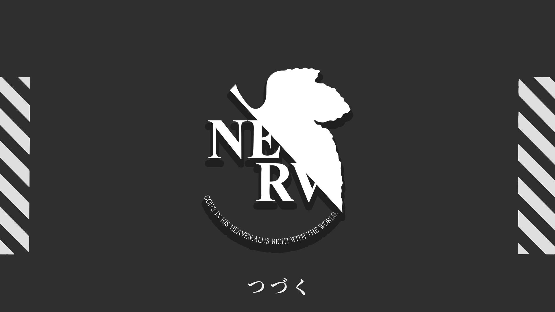 Емблема NERV Євангеліон 4K Шпалери