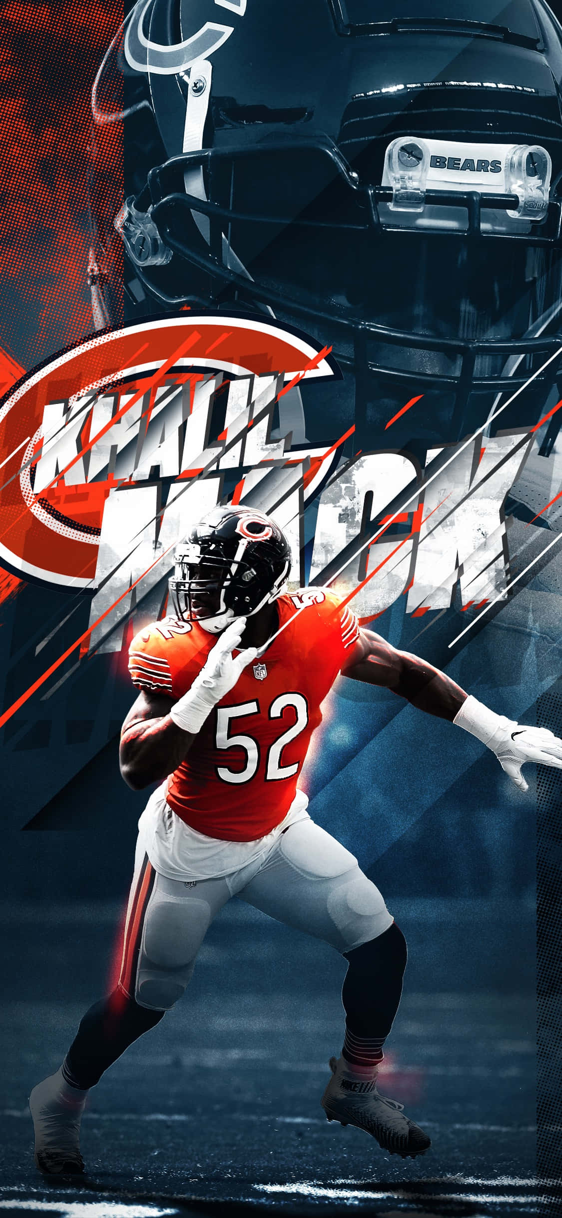 Чикаго Спортс NFL Bears Халил Мак Шпалери