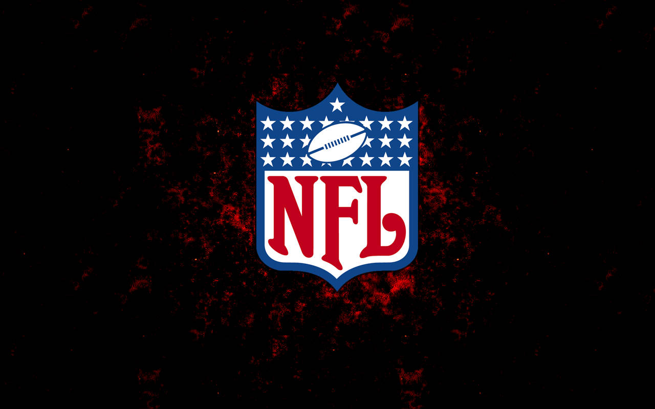 Логотип NFL на чорному фону Шпалери