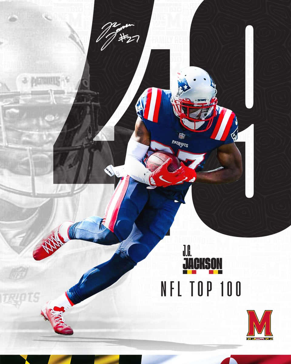 NFL Top 100 2021 Рейтинг 49 Футбольный корнербек Джей Си Джексон Шпалери