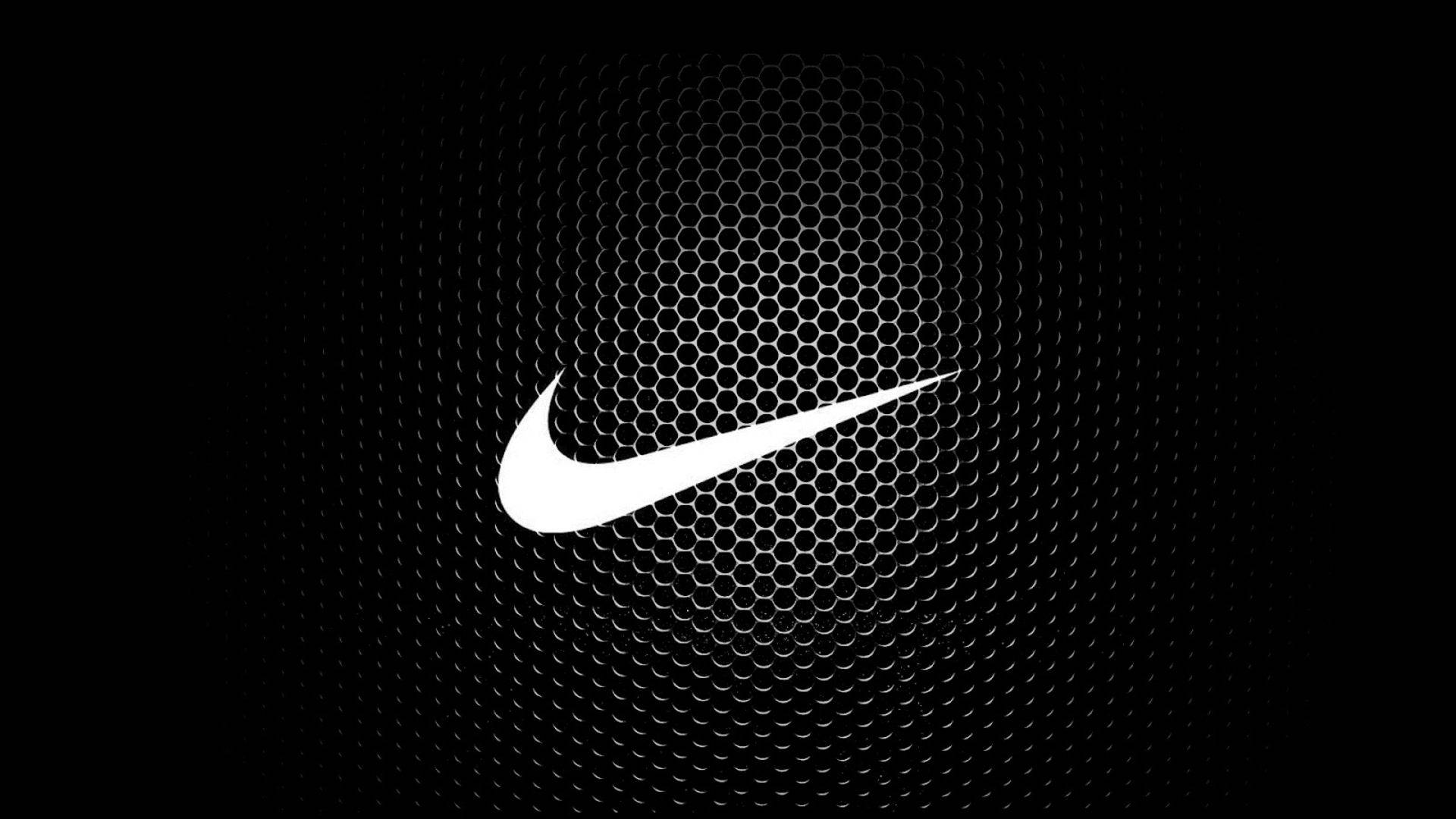 Емблема Nike с крутым гексагональным узором Шпалери
