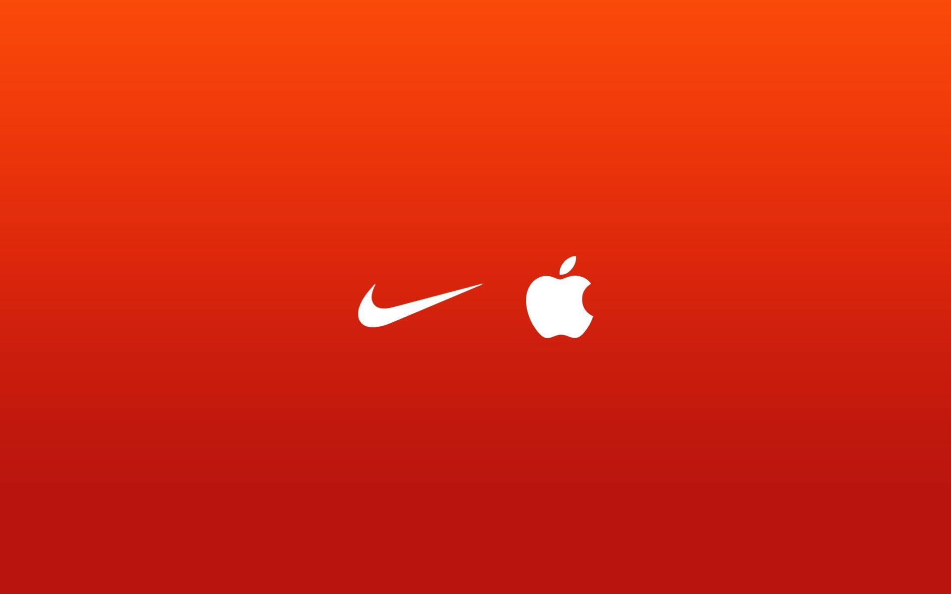 Мінімалістична емблема Nike та Apple Шпалери
