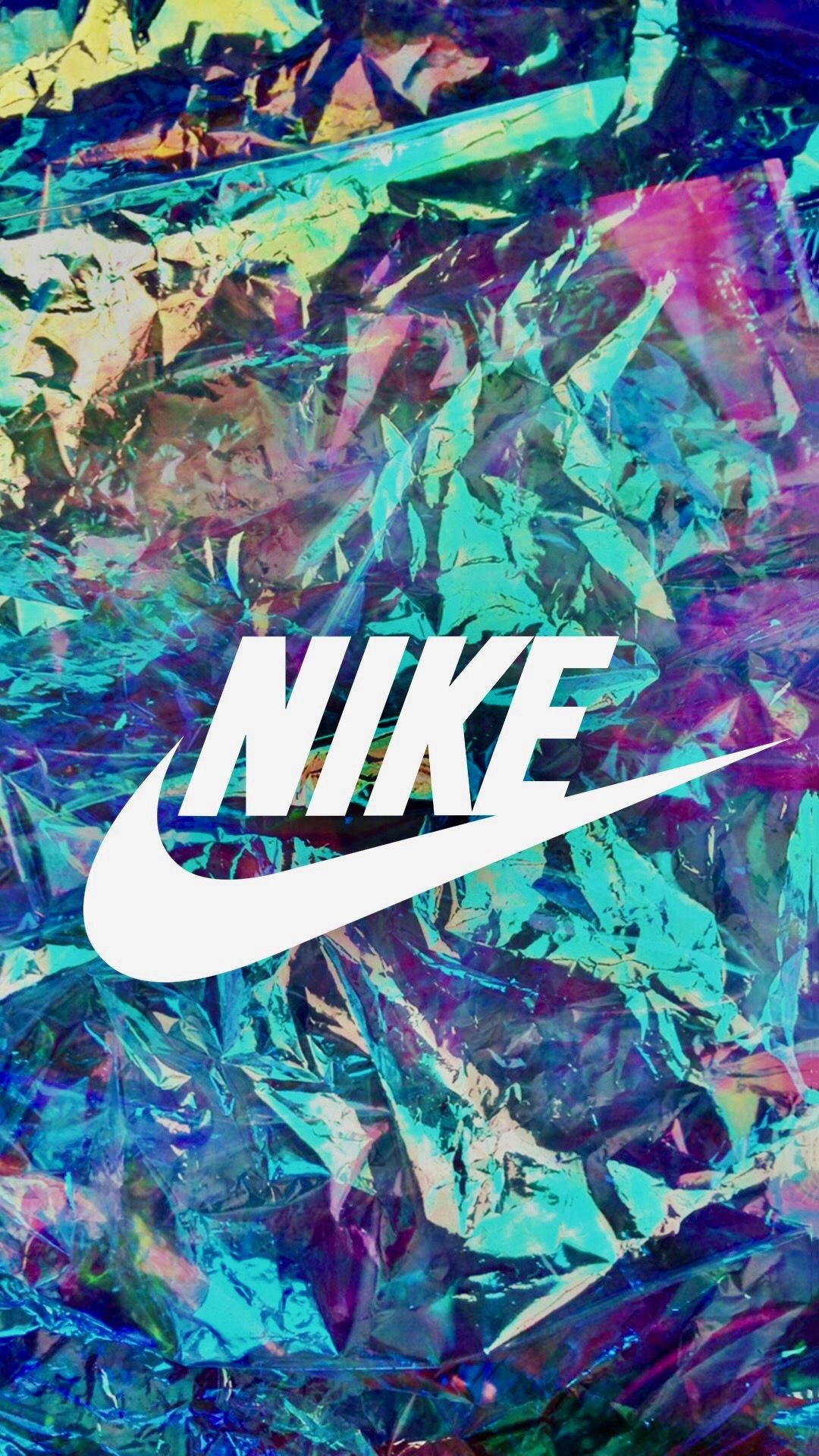 Крутий голографічний логотип Nike Шпалери
