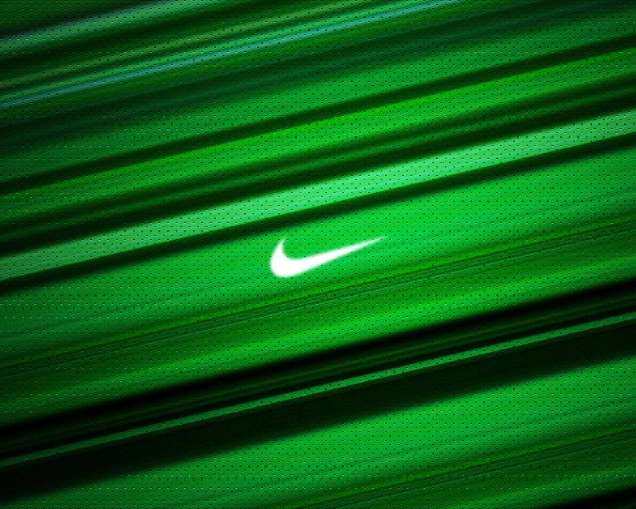 Крутий зелений логотип Nike Шпалери