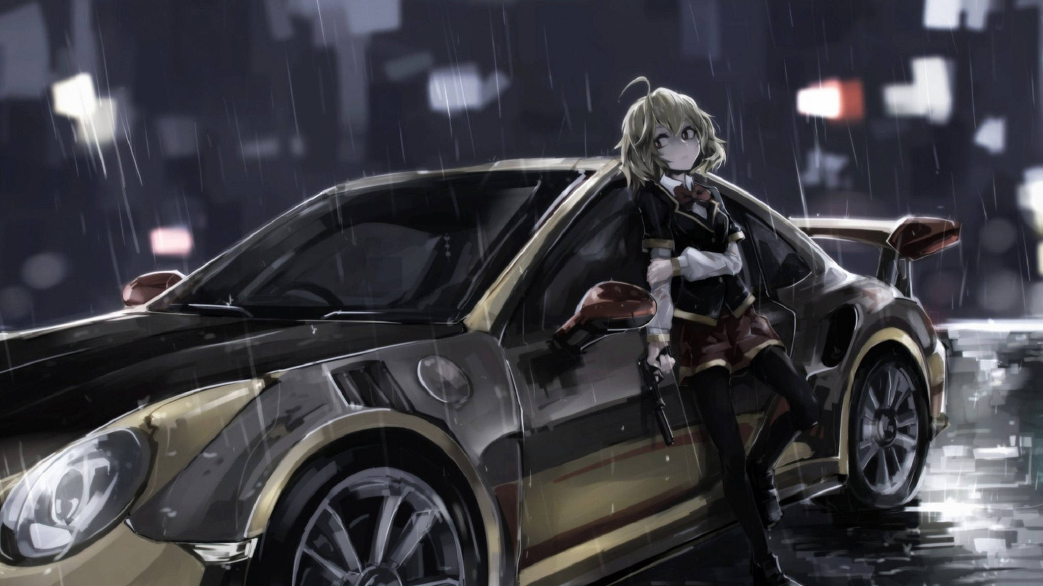 Nissan GT-R аніме автомобіль Шпалери