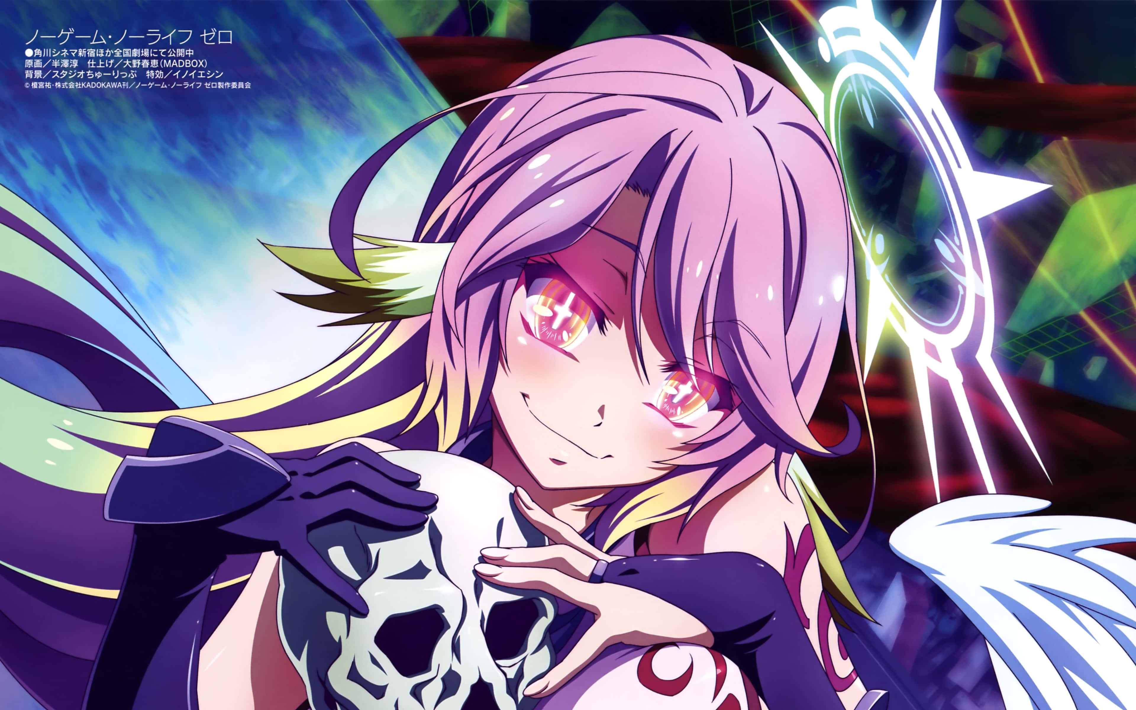 Двоє геймерів насолоджуються життям у світі No Game No Life Шпалери