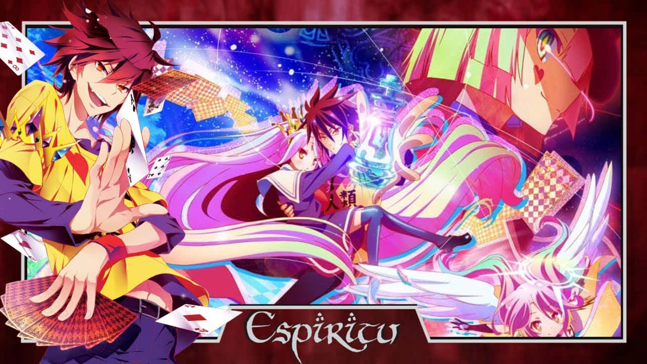 No Game No Life Espiritu Обложка Шпалери