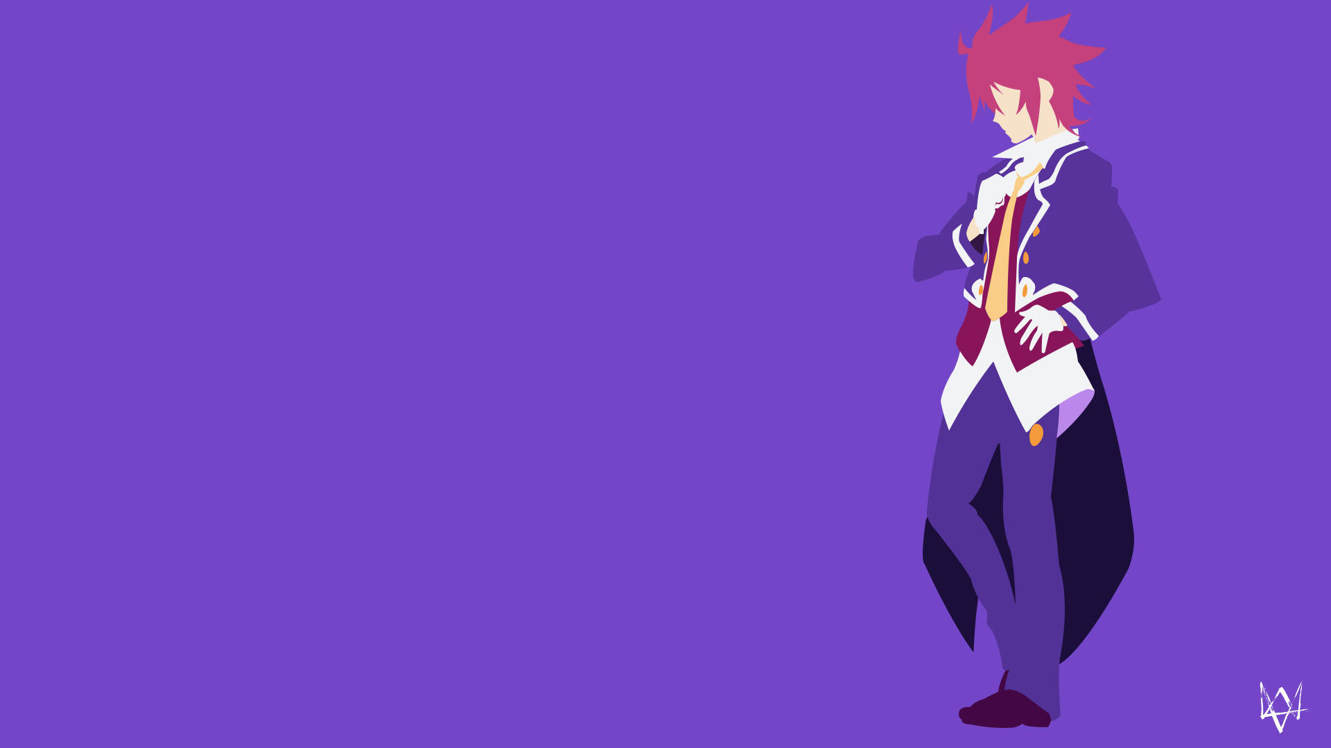 Мінімалістичне аніме Сора з No Game No Life Шпалери