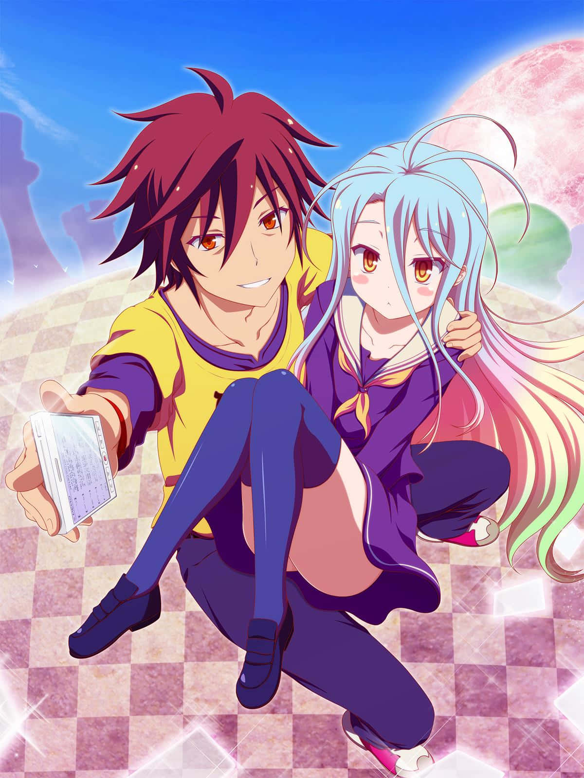 Сора і Широ из No Game No Life Шпалери