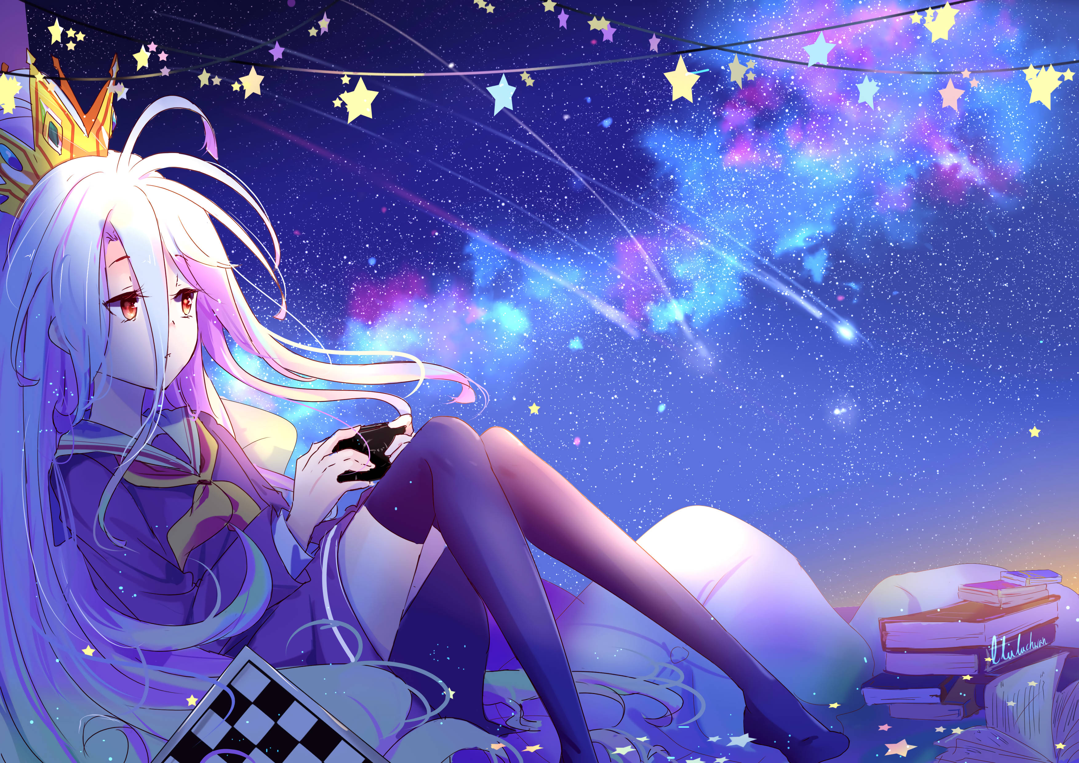 Аниме-персонажи No Game No Life Шпалери