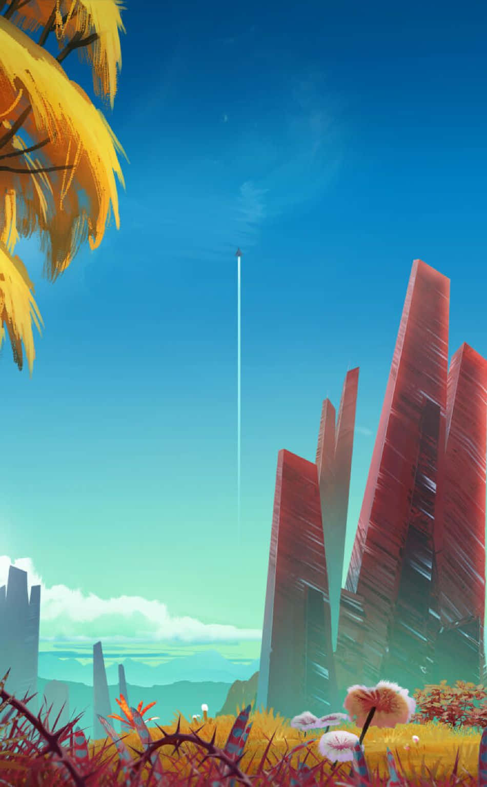 Прорвись сквозь последний рубеж на своём телефоне No Man's Sky Шпалери