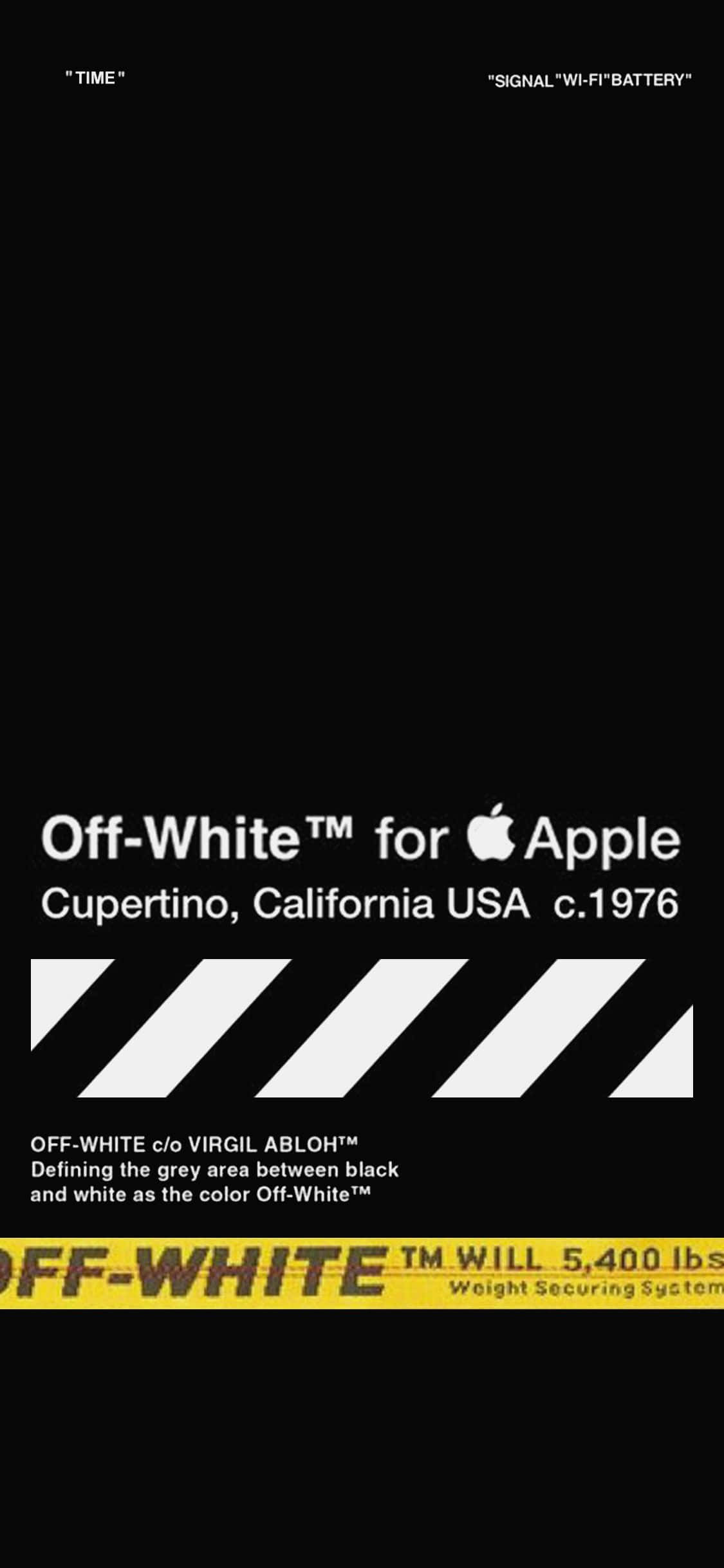 Совершенно новый Off White iPhone 11 со стильным и современным дизайном Шпалери