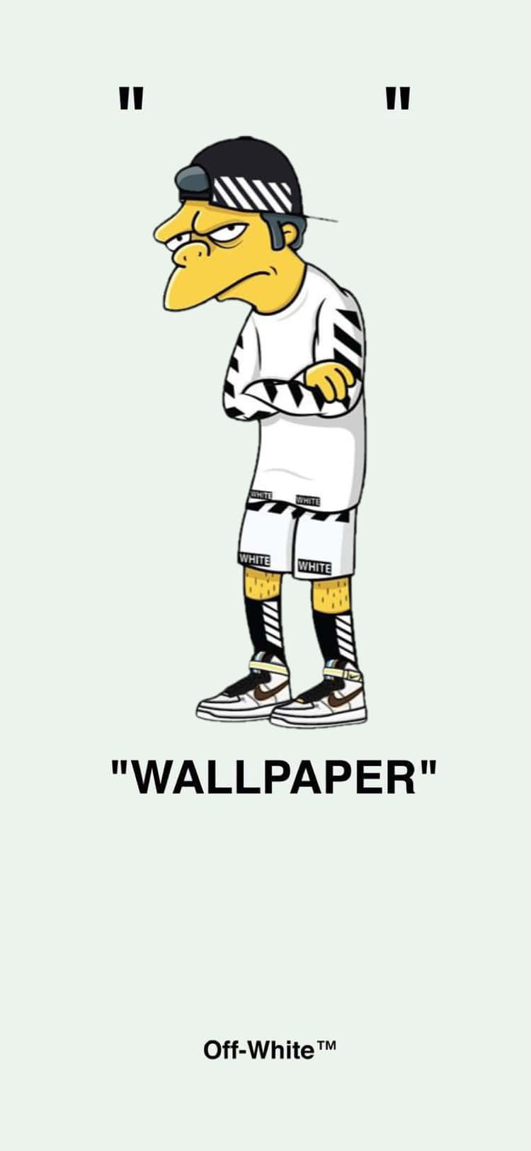 Off White iPhone Симпсоны Шпалери