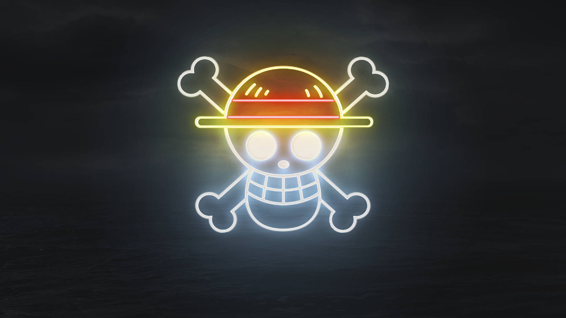 One Piece 4K неоновий логотип Шпалери