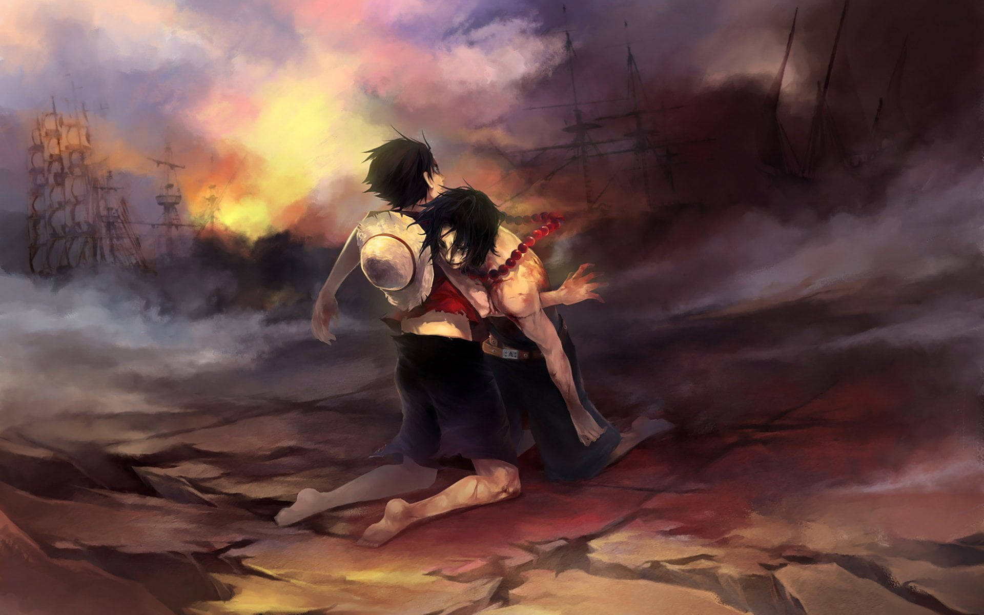 One Piece 4K цифровий живопис Шпалери