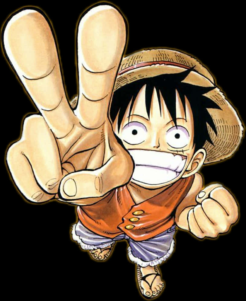 One Piece Луфі переможна поза Шпалери