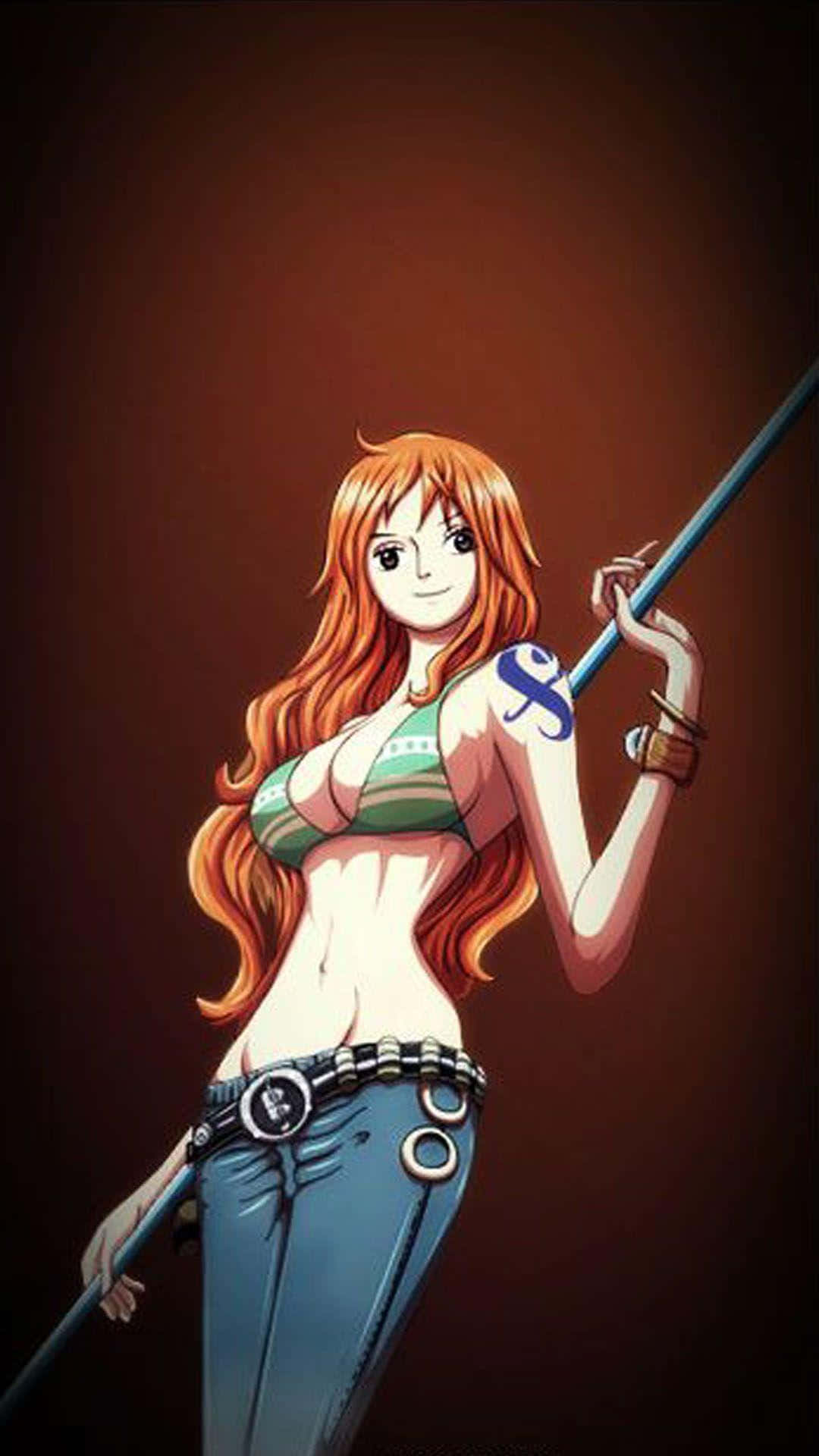 Таймскип образ Нами One Piece Шпалери