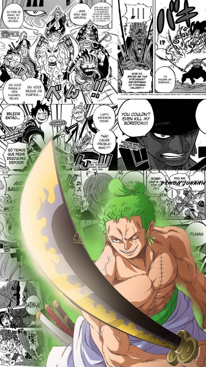 Озброєний Зоро з One Piece естетика Шпалери