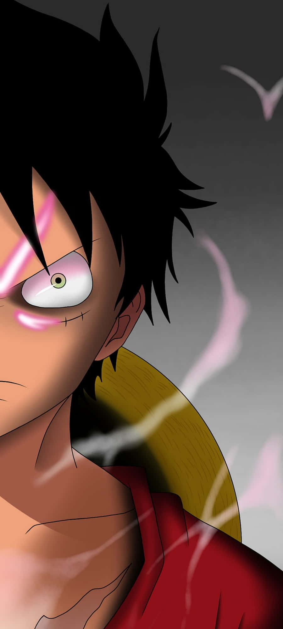 Лицо Луффи из One Piece для телефона Шпалери