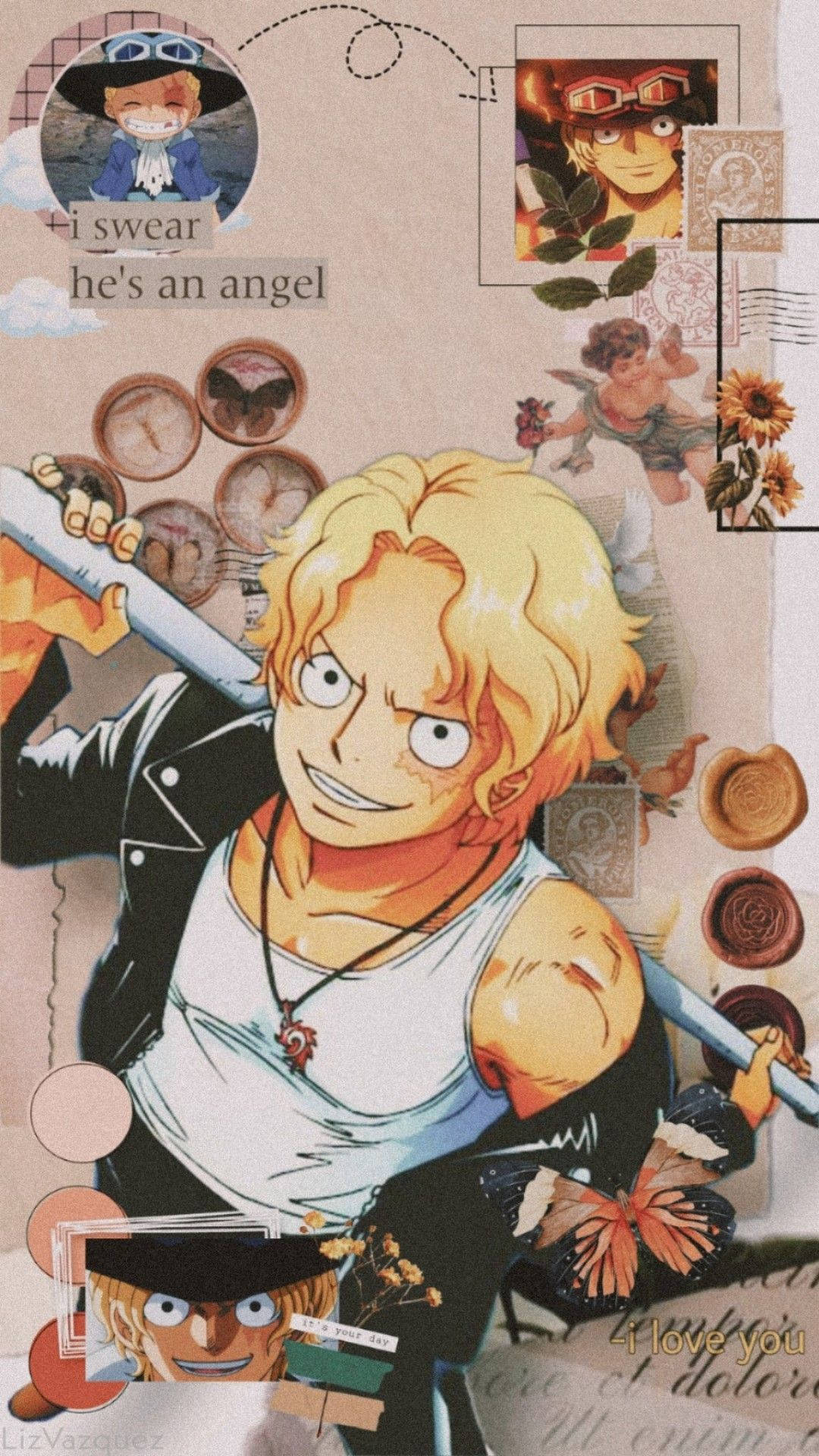 Неймовірна естетика Сабо з One Piece Шпалери