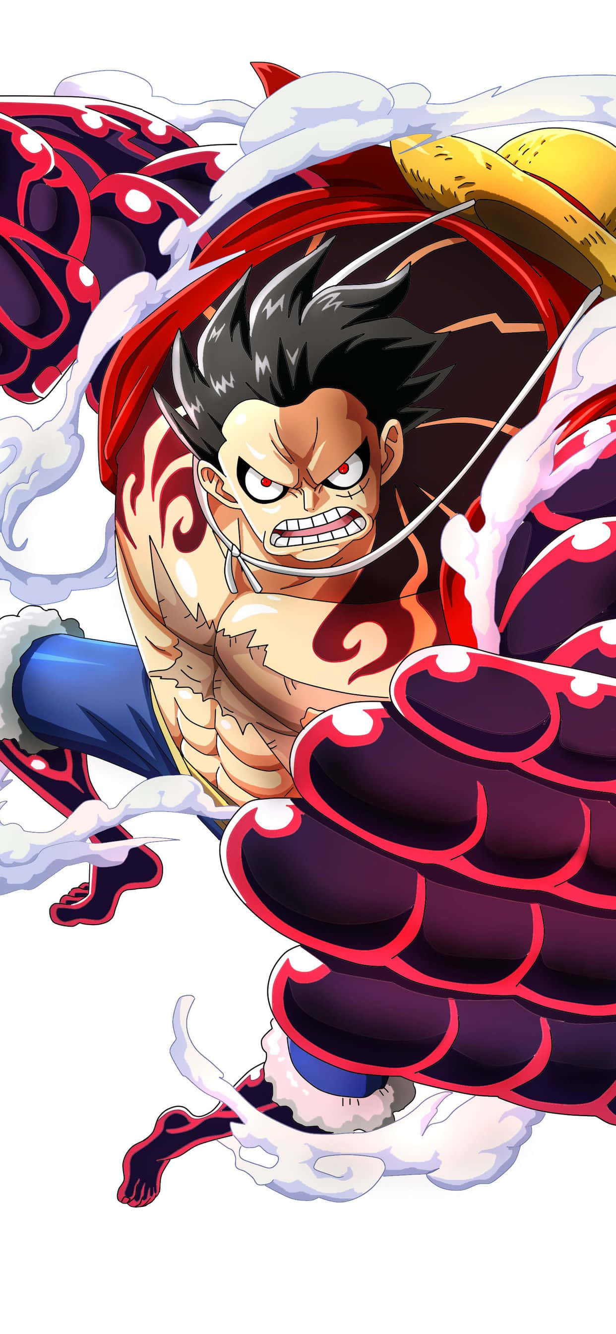 One Piece Гому-Гому Луффі Телефон Шпалери