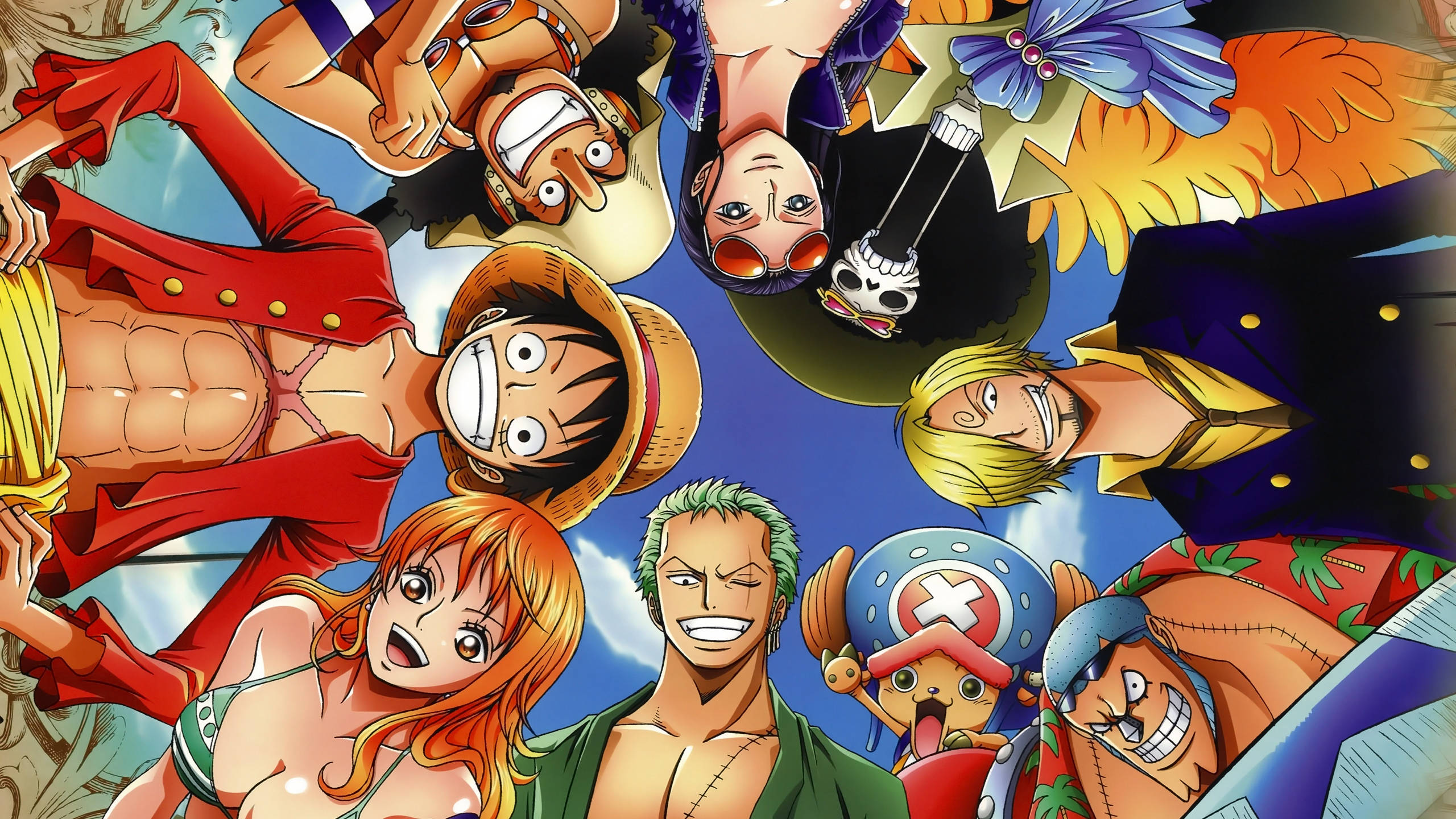 Солом'яні Капелюхи One Piece для робочого столу Шпалери