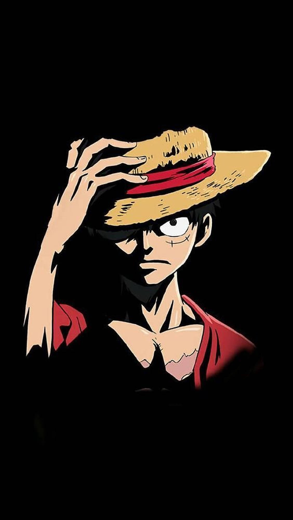 Лютий Луфі з One Piece для iPhone Шпалери