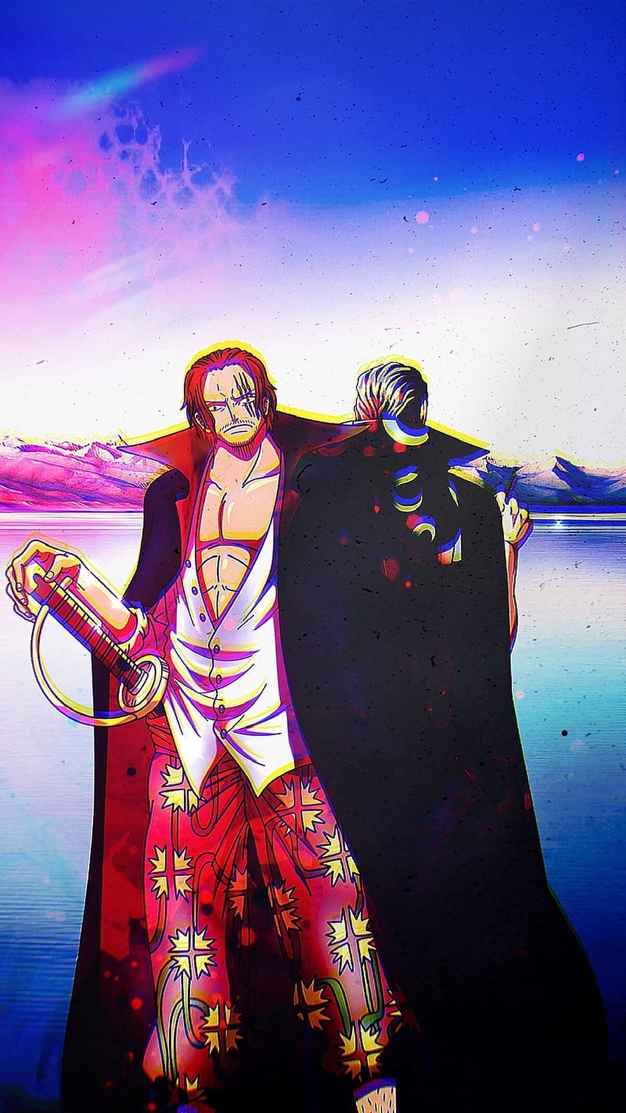 Шенкс з One Piece естетика для iPhone Шпалери