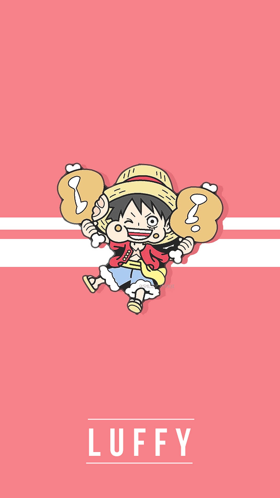 One Piece милий Луффі iPhone Шпалери