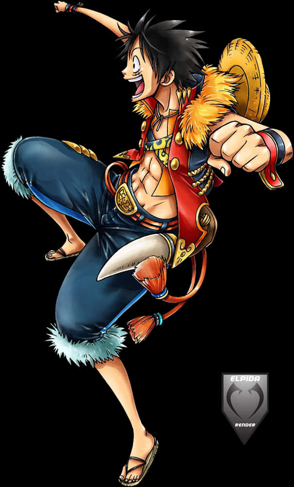 Луффі — анімаційний персонаж One Piece Шпалери