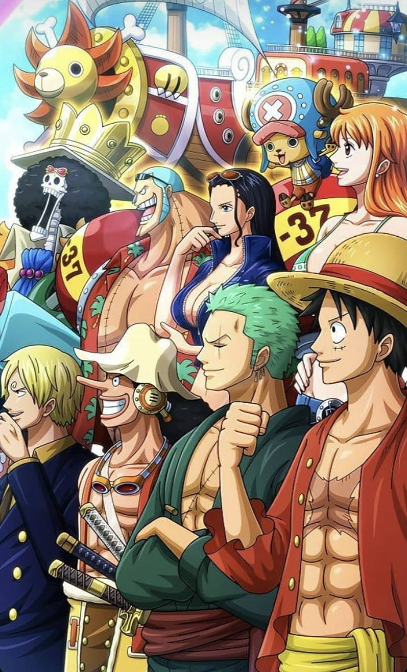 Луффі Зоро Усі персонажі One Piece мобільний Шпалери