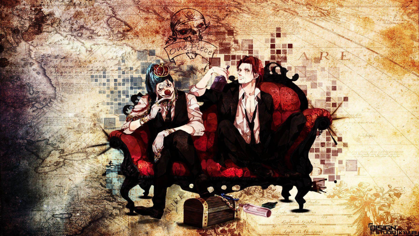 Баггі та Шенкс One Piece Шпалери