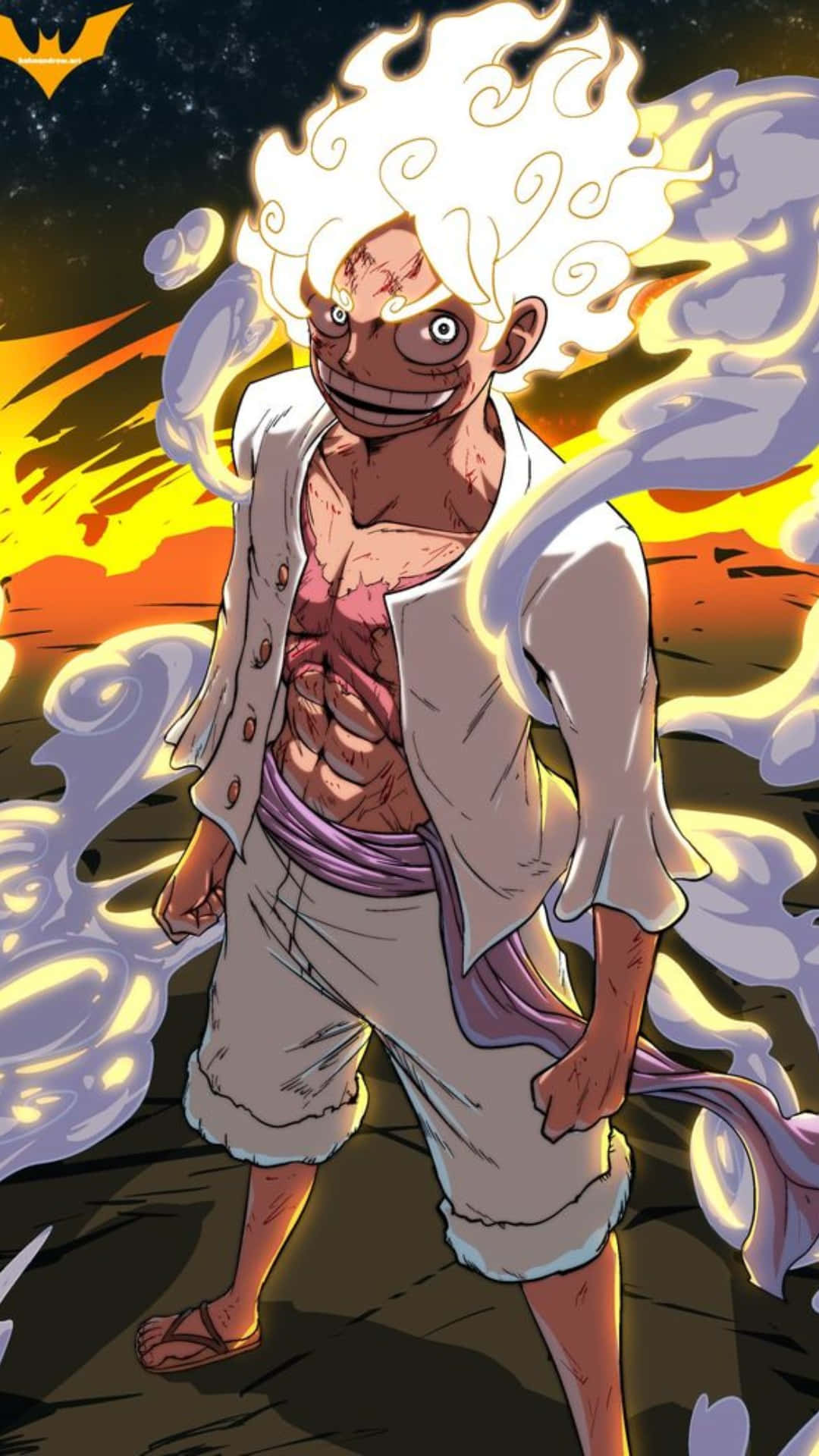 One Piece Luffy Gear 5 зображення Шпалери
