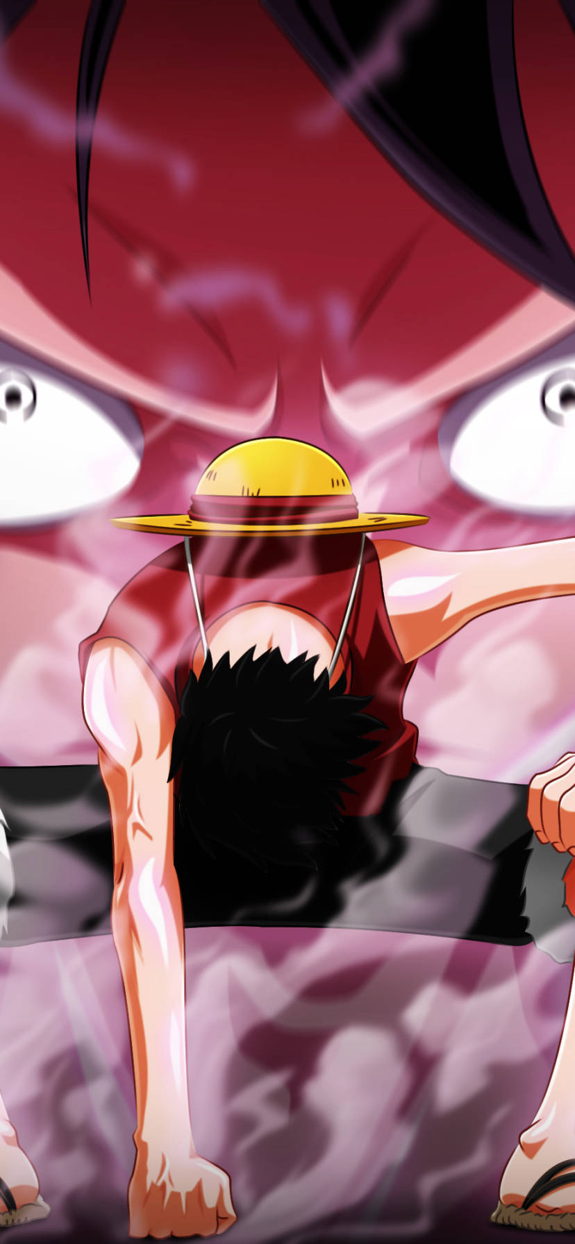 One Piece Телефон Луффи Кулак На Земле Шпалери