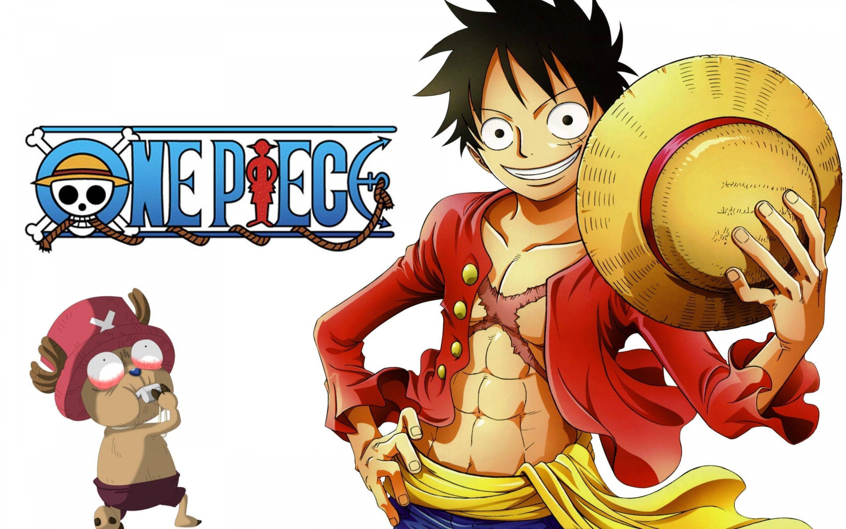 One Piece Луффи и Тони Чоппер Шпалери
