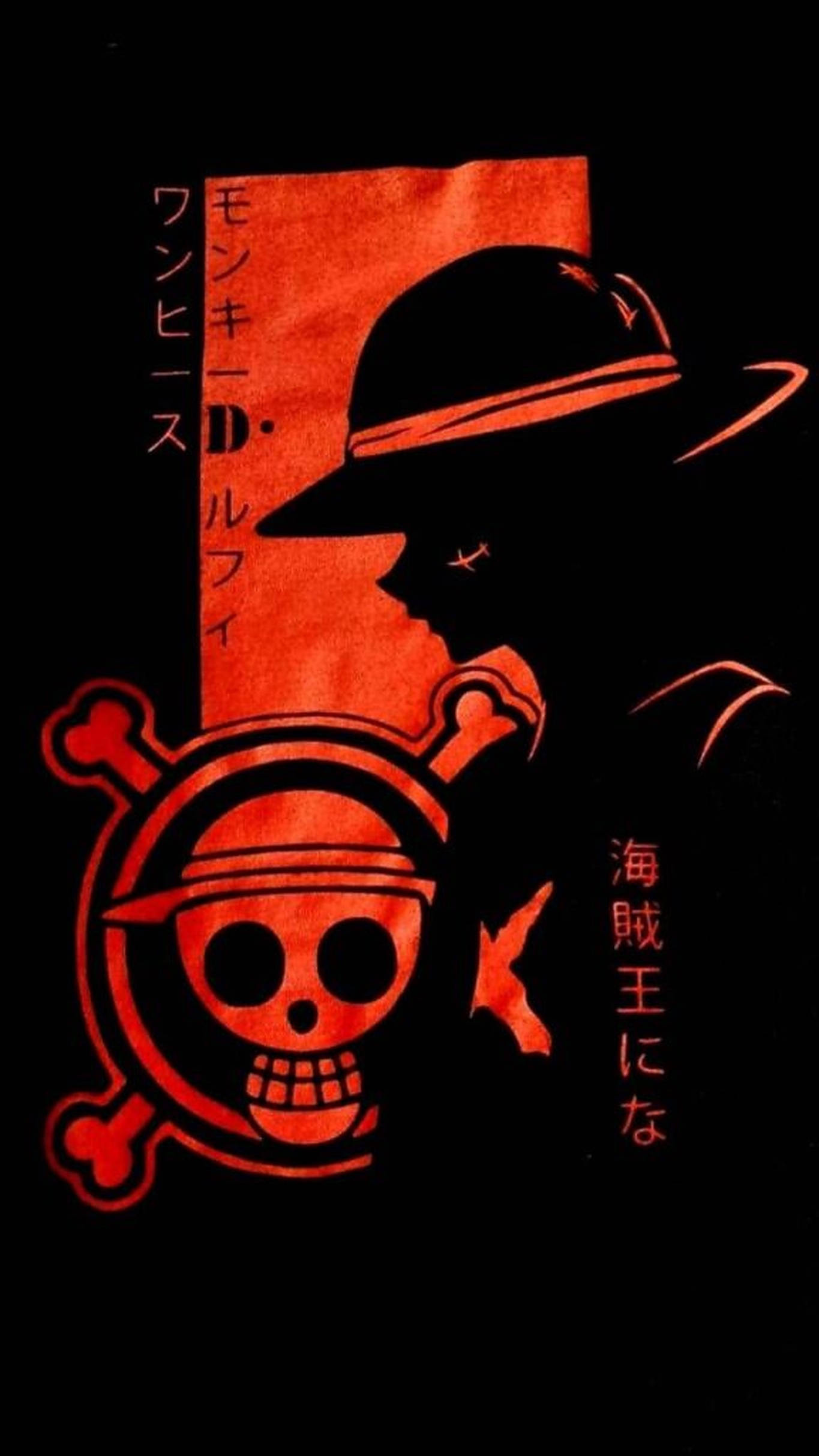 One Piece Red Art для iPhone Шпалери